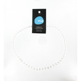 Collier perle 40 cm Cristal de roche