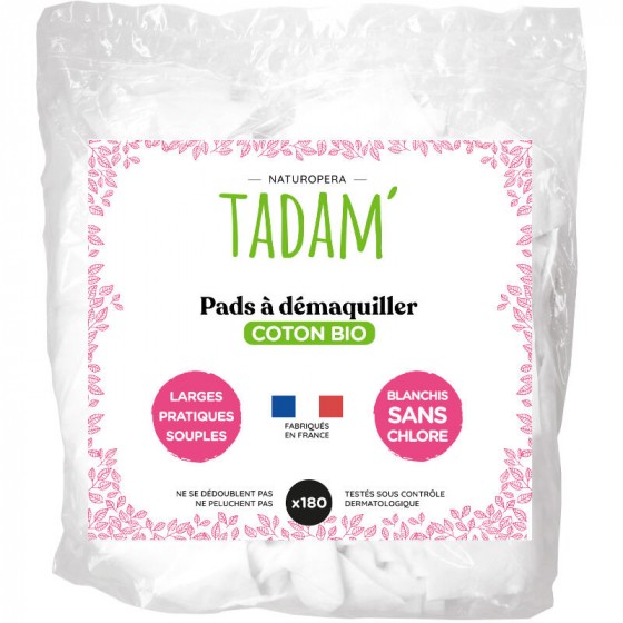 Tadam Bio Katoen make-up remover - X180 Tadam Bio Katoen make-up remover - X180