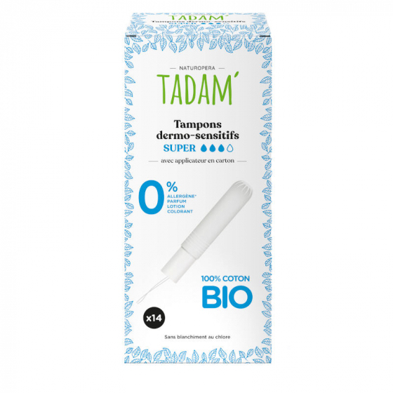 Tadam Tampons Organic met applicator Super X16