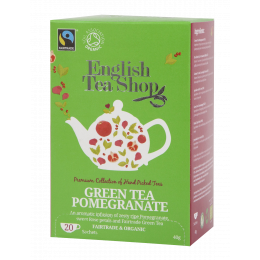 Groene thee en granaatappel Biologisch en Fairtrade 20 infusettes