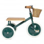 Groene driewieler met duwstang - Trike Green