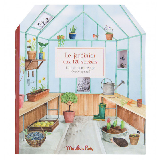 Stickerschrift De tuinier - Le jardin du moulin - Moulin Roty
