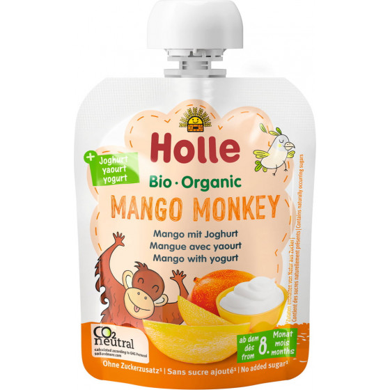 Mango Monkey - Mangofles met yoghurt - 85g - Holle