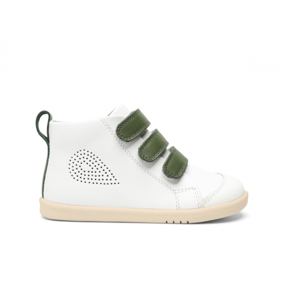 Schoenen Bobux I Walk - Hi Court White + Forest