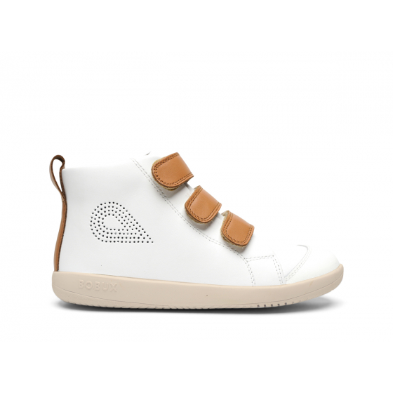 Schoenen Bobux KID+ - Hi Court White + Caramel