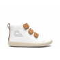 Schoenen Bobux KID+ - Hi Court White + Caramel