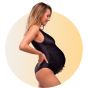 Zwangerschapsbadpak - Zwart
