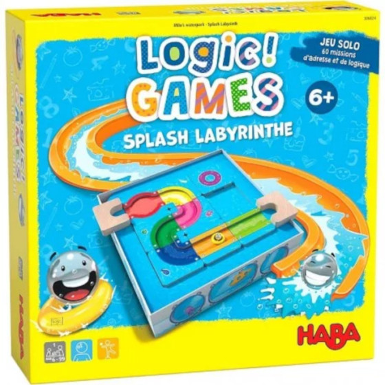 Haba - Logic Games - Solo bordspel Splash labyrinthe - Franse versie