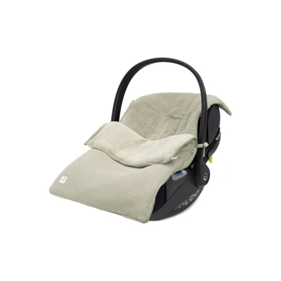 Voetenzak voor Autostoel  Kinderwagen Basic Knit - Olive Green