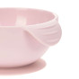 Roze siliconen bowl met zuignap