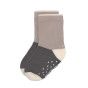 Anti-slip sokken anthracite & taupe - Set van 2 paren - GOTS