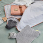 Leuke set van 3 paar babysokjes - Grijs