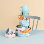 Peekaboo eetset - Deer friends - Blue