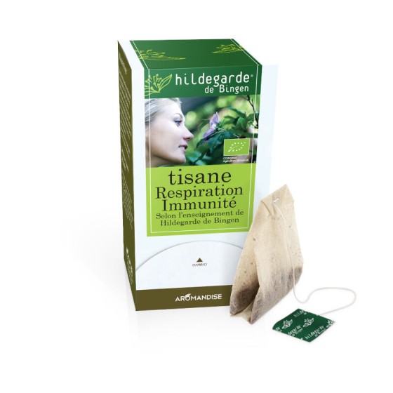 HILDEGARDE INFUSETTES - Kruidenthee Ademhaling Immuniteit 27 G - 18 theezakjes - Aromandise HILDEGARDE INFUSETTES - Kruidenthee Ademhaling Immuniteit 27 G - 18 theezakjes - Aromandise
