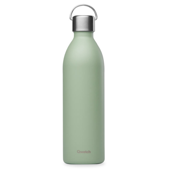 ACTIVE Geïsoleerde fles - Mat - Limoengroen - 1000ml - Qwetch