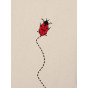 Speeltent - Ladybird Embroidery - Natural