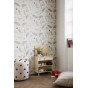 Monochroom Katie Scott behangpapier - Birds - Off-white