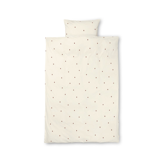 Peer Bedset Junior - Off-White & Cinnamon