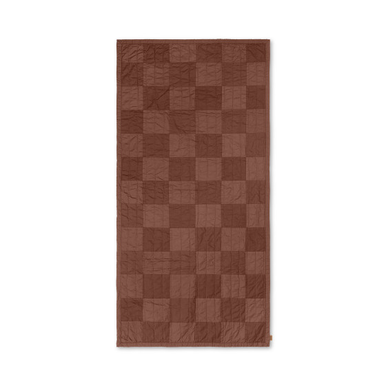 Duo Quilt Deken - Red Brown Tonal Duo Quilt Deken - Red Brown Tonal