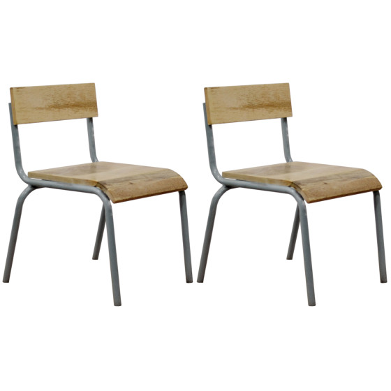 Tijdloze set van 2 stoelen - Original grey