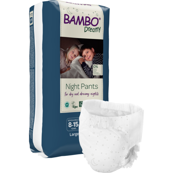 Nachtbroekjes Bambo Dreamy 8-15 jaar 35-50 kg 10 meisjes broekjes - Bambo Nature