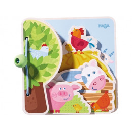 Houten Prentenboek Baby - Boerderijvrienden