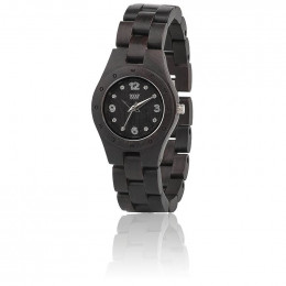 Houten horloge Moon Deneb Black