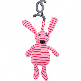 Hochet Clip Lapin Rose Mini Doddi Gots