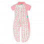 Pyjama's transformeerbaar in slaapzak - roze kersen tog 1.0 / 2-12 maanden *