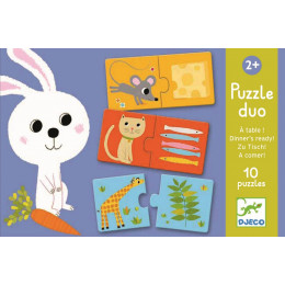 Set Van 10 Duo Puzzels - Aan Tafel