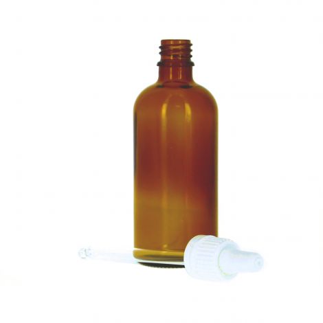 Glazen flesje met doseerpipet - 100 ml