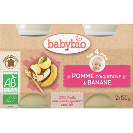 Appel-banaan (vanaf 4 maanden) - pack van 2 potjes