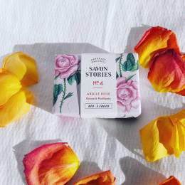 Zeep N°4 met roze klei - 110 g
