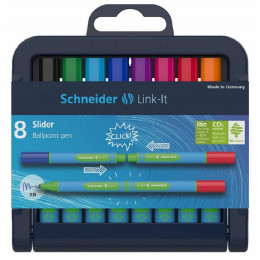 Minis stylos bille 1 mm - 8 couleurs