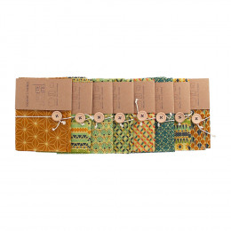 Pochette cirée pour tartines - 35 x 40 cm - motifs aléatoires