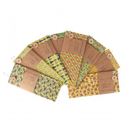 Pochette cirée pour sandwichs - 40 x 45 cm - motifs aléatoires