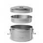 Bento isothermische doos in oud roestvrijstaal - 850 ml