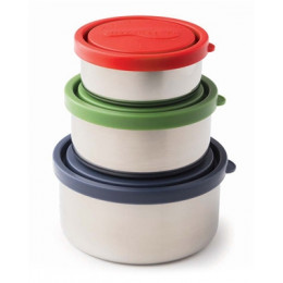 Trio de boîtes gigognes en inox - Océan