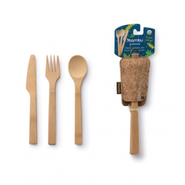 Reisbestek set met opberghoesje
