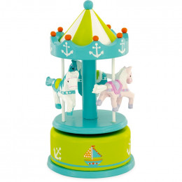 Carrousel musical - Chevaux roses