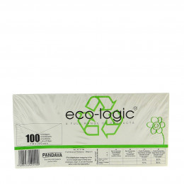 Enveloppen uit gerecycleerd papier - 114 x 229 mm - 100 stuks
