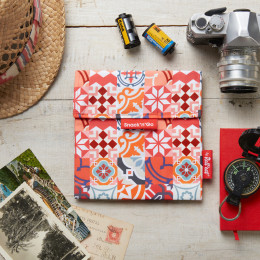 Afwasbaar en herbruikbaar snackzakje - Snack'n'Go - Patchwork Orange