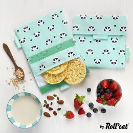 Afwasbaar en herbruikbaar snackzakje - Snack'n'Go - Kid Panda