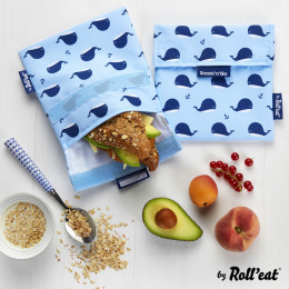 Afwasbaar en herbruikbaar snackzakje - Snack'n'Go - Kid Walvis