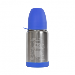 Gourde Sippy Inox - gravure Panda bleu galaxie - 350 ml