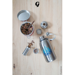 Gourde isotherme Friendly Inox - imprimée ours - 700 ml