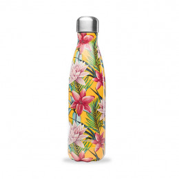 Bouteille nomade isotherme - 500 ml - Tropical jaune