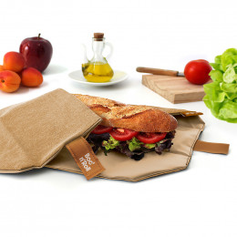 Herbruikbare en afwasbare foodwrap Boc'n'Roll - Nature Brown