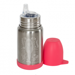Gourde Sippy Inox - gravure Sirène corail - 350 ml