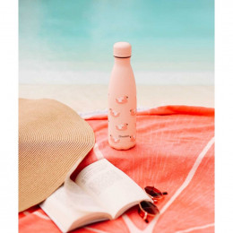 Bouteille nomade isotherme - 500 ml - Tropical jaune